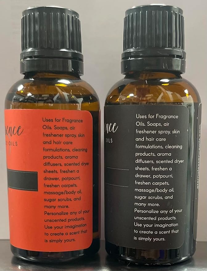 Eternal Essence Oils 2 Pack 30ml Premium Fragrance Oil - Dragons Blood & Happy Men - for Candle, Soap Making, Aromatherapy, Diffusers, Home Care, & Humidifiers