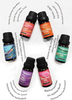 HIQILI Women Fragrance Oil 6x10ml, Essential Oils for Candle Scents Soap Making & Diffuser, Sweet Flowers Scented Oil Set for Aromatherapy Slime Wax Home Car