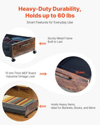 VEVOR Under Bed Storage with Wheels, 36.0 x 18.1 x 7.3 inch, Underbed Containers with Clear Lid, Underbed Shoe Organizer, Rolling Under the Bed Storage Bins for Clothes Shoes Blankets Bedroom, 2 Pack