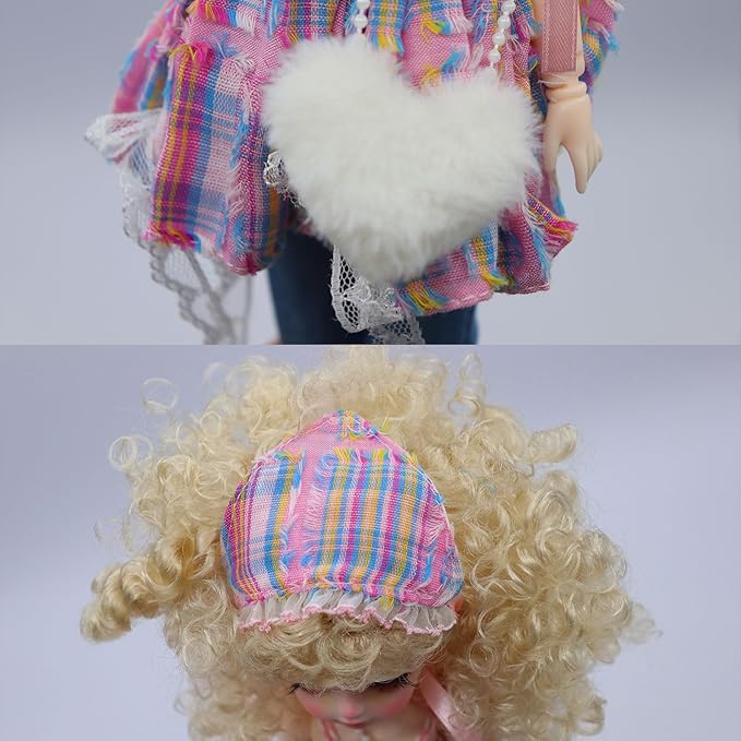 Original 1/6 Scale Anime Doll with Hand-Painted Face, Unique Cute Collectible Ball-Jointed Doll with Removable Outfit, 30cm Art Figure for Christmas & Birthday Gifts (Lola)