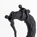 Hebdids Modern Art Sculpture - Living Room and Office Dynamic Climbing Wall Character Decoration, Black Statue,9 x 5.51 x 1.97inches Elegant Black Home Decoration Gift