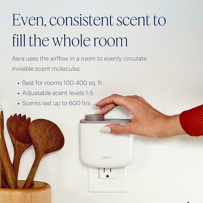 Aera Mini Home Fragrance Diffuser Plug-In: Smart Home App Aroma Control, Essential Oil & Aromatherapy, Hypoallergenic Scent Technology, Family & Pet Safe, Forest Green (Scent Capsules Sold Separately)