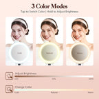 B Beauty Planet Magnifying Mirror with Light 30X, 2000mAh 1X/ 30X Magnifying Makeup Mirror with Standable Base & Tweezers, 3 Color Modes with Adjustable Brightness& Smart Display, Foldable for Travel