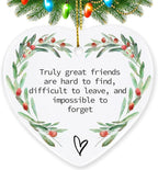 Friend Gifts for Women, Jocidea Christmas Ornaments for Friend Gift for Your Friend Thinking of You Gifts for Best Friend Friendship Gifts for Women Friends Bridesmaid Gifts - Friend Xmas Gifts
