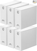 SpaceAid 6 Pack Bed Sheet Organizers and Storage, Foldable Sheet Organizer for Linen Closet, Sheets Set Folder Keeper with Window XL (Queen & King Size) Bedding Container, (White, 6 Pack)