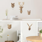 UITWMKTG Gold Animal Head Wall Decor Wall Sculpture Home Decor Statue for Living Room Office Bedroom Modern Decor for Men Women Rat
