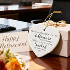 Never Underestimate The Difference You’ve Made, and The Lives You’ve Touched - Appreciation Gifts, Retirement Gifts for Women, Men, Coworker, Boss, Employee, Teacher, Nurse | Heart Christmas Ornament