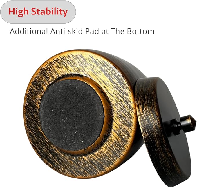Ash Tray, Large Outdoor Ashtray with Lid, Ashtray for Outside Patio, Stainless Steel Windproof Smokeless Ash Tray for Balcony, Ashtrays for Smokers, Home Office Decoration