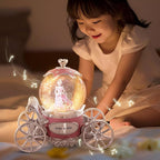 Cinderella Snow Globe for Girls, Music Box for Women with Color Changing LED Lights, Snowglobe Musical Boxes Gifts for Birthday Christmas Mother's Day Valentine's Day