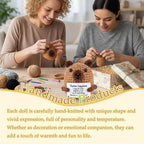 Emotional Support Capybara Positive Crochet Plush with Positive Messages for Adult Women Cute Pickle Office Decor Birthday Gifts for Best Friends (Capybara)