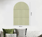 Large Arched Felt Bulletin Board 35" x 24",Cork Board Alternative - 6 Customized Felt Wall Tiles with Push Pins, Cork Boards for Walls Pin Board for Office & Home Panels - Sage Green
