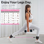 Ankle Resistance Bands with Cuffs, Ankle Bands for Working Out, Ankle Resistance Band for Legs and Glutes Workout Equipment, Butt Exercise Equipment for Women
