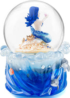 Mermaid Snow Globe Music Box with Light, Plays You are My Sunshine, Blue Ocean Musical Snow Globe Gift for Women, Wife, Girlfriend, Daughter, Mom, Birthday Anniversary Christmas Decor