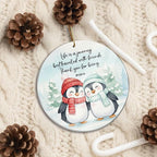 Friendship Christmas Ornament, Penguin Ornament for Best Friends, Friend Ornaments for Women, Gift for Friends, Penguin Ornament, Inspirational Bestie Gifts, Birthday Gift for Best Friend