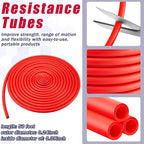1 Roll Resistance Tubes Exercise Tubing 50ft Exercise Bands Tubing for Therapy, Lower Pilates, Home Workouts, Rehab Core