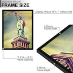 100% Solid Wood 13x17 Picture Frame Set of 2, Black Frame for 13 x 17 Inch Picture Poster Photo, Light Weight 13 by 17 HQ Matte Black Frame for Wall - 2 Pack/Black/13 x17