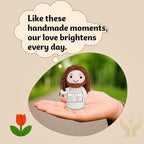 Crochet Jesus Doll with Blessing Card - Religious Gift for First Communion, Baptism, Confirmation,Easter Basket Stuffers for Girls, Boys, and Teens - Christian Gift for Young Believers, Godchildren