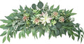CDQL Artificial Succulents Swag Decorative Swag,Green Leaves Wedding Arch,Greenery Swag,Farmhouse Wedding Arch Flower,Table Centerpieces Wall Decor (1)