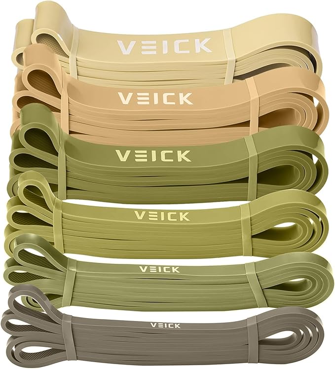VEICK Resistance Bands for Working Out, Exercise Bands, Workout Bands, Pull Up Assistance Bands, Long Heavy Stretch Bands Set for Men Women, Power Weight Gym at Home Fitness Equipment