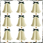 Christmas Bell Ornaments Christmas Tree Decorations Paper Hanging Bell Ornaments for Xmas Tree Décor, New Years Party Winter Xmas Party Holiday Home Decor,Ceilings Decor 9 PCS
