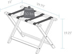 Heavy Duty 30" Extra Wide Luggage Rack - Walnut