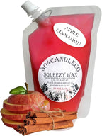 304CandleCo Large Squeeze Soy Wax Melt - 50 SCENTS! - Highly Fragrant & Hand-Crafted - Easy Mix & Match - American Made - Perfect for Wax Warmers (8oz, Apple Cinnamon)