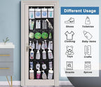 MISSLO 28 Large Pockets Hanging Shoe Organizer Over The Door Shoe Rack for Closet Door Storage Mesh Shoe Holder Hanger for Men, Black