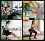 Resistance Band Fitness Set, Multi-Functional Home Workout Bands, Exercise Equipment for Strength Training, Yoga & Pilates, Unisex