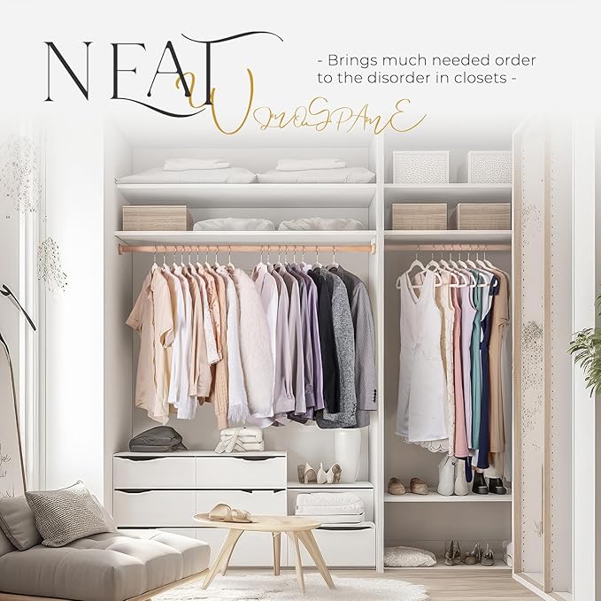HOUSE DAY Premium Velvet Clothes Hangers Non-Slip Flocked Felt Hangers Heavy Duty Durable Coat and Suit Hanger, Vibrant Color Slim Lightweight Space Saving Hanger (20 Pack, Ivory)
