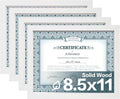 Egofine 8.5x11 Picture Frames Set of 4, Made of Solid Wood Covered by Plexiglass for Document,Diploma, Certificates and Degree, for Table Top Display and Wall Mounting Photo Frame White