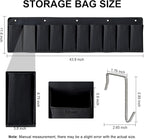 RV Shoe Pockets 10 Pockets Heavy Hanging Bedside Storage Organizer with Sturdy Hooks Storage Pockets Hangs on bed for Shoes Toys and Tool Accessories