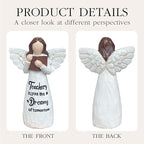 Teacher Appreciation Gifts, Thank You or Retirement Gifts for Women Teacher, Mothers Day Teachers Gift, Angel Hand-Painted Figurines Statue, 5.9 Inches Resin Doll Tabletop