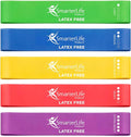 SmarterLife Resistance Bands for Working Out, Latex-Free Exercise Bands for Women, Men, 5 Extra Wide Workout Bands for Weight Loss, Home Gym, Booty Bands, Physical Therapy Bands, Workout Guide