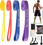 Resistance Bands for Working Out, Pull Up Assistance Bands, Exercise Workout Bands for Men & Women, Gym Bands with Door Anchor & Handle, Stretching Bands for Physical Therapy, Muscle Training