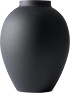 SilkSerenade Large Black Matte Flower Vase for Bedroom Kitchen Living Room Table, Contemporary Farmhouse Decorative Ella Flowers Iron Vases, Rustic Tall Earthy Wabi Sabi Modern Centerpieces Home Decor