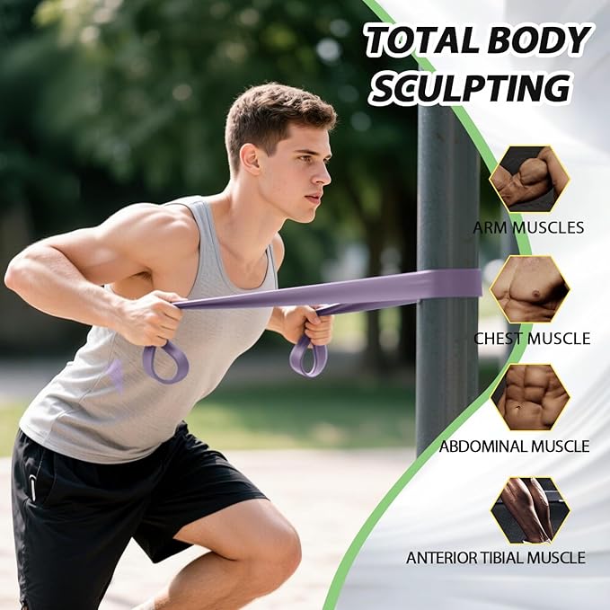 LEEKEY Resistance Bands, Exercise Bands,Pull Up Assist Bands - Bands for Working Out,Band for Men and Women Fitness Training, Physical Therapy,Home Workouts