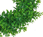 U'Artlines 2Pack 17" Front Door Wreaths Artificial Spring Summer Greenery Hanging Garland for Home Wedding Wall Window Decoration (17'' Boxwood,2)