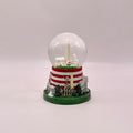 2.75" Washington DC 3-Landmark Snow Globe, Hand Painted Resin, with Glitter, White House, US Capitol, Washington Monument (Mini Flag Base Panorama Globe)