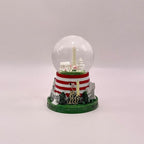 2.75" Washington DC 3-Landmark Snow Globe, Hand Painted Resin, with Glitter, White House, US Capitol, Washington Monument (Mini Flag Base Panorama Globe)