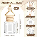 AROIC 24 Pack Car Air Freshener Diffuser, Long Lasting Hanging Fragrance Fresheners Set, Essential Oil Diffuser Scents Accessories, Cute Car Interior for Women & Men
