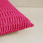 Fancy Homi 4 Packs Decorative Throw Pillow Covers for Living Room Couch Bed, Modern Farmhouse Boho Home Décor Accent Cushion Case, 20" x 20", Hot Pink