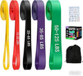 Pull Up Assistance Bands, 5 Levels Resistance Bands for Working Out, Exercise Bands Resistance for Men & Women, Pull Up Bands for Body Training, Muscle Building, Physical Therapy, Home & Gym Fitness