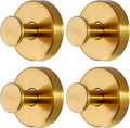 Gold Wreath-Hanger, Strong Stainless Steel Suction-Cup-Wreath-Hooks, 4 Pack Wreath-Door-Hanger Fall Halloween Christmas Decorations, Welcome Sign for Front Door Indoor Outdoor, Reusable Holder