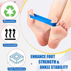 Set of 5 Toe Stretcher Band Separator Spacer Bunion Correction Hallux Valgus Alignment Foot Stretcher Straightener Resistance Loop Yoga Exercise Foot Care with Carry Bag(Multicolor)