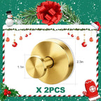 Wreath Hangers for Front Door, Suction Cup Hooks for Door Wreaths, No Damage Door Wreath Hanger for Over The Door/Glass Window/Outdoor, Christmas/Thanksgiving/Halloween/Holiday (Gold, 2-Pack)