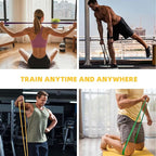 Exercise Bands，Set of 6 Resistance Bands for Working Out,Pull Up Bands Set,at Home Workout Equipment,Workout Bands for Men and Women,Instruction Guide and Carry Bag Included