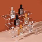 Acrylic Display Risers,Clear Risers Perfume Organizer Stand, 3 Tiered Cupcake Shelf Stand Holder,9 Inch,DIY