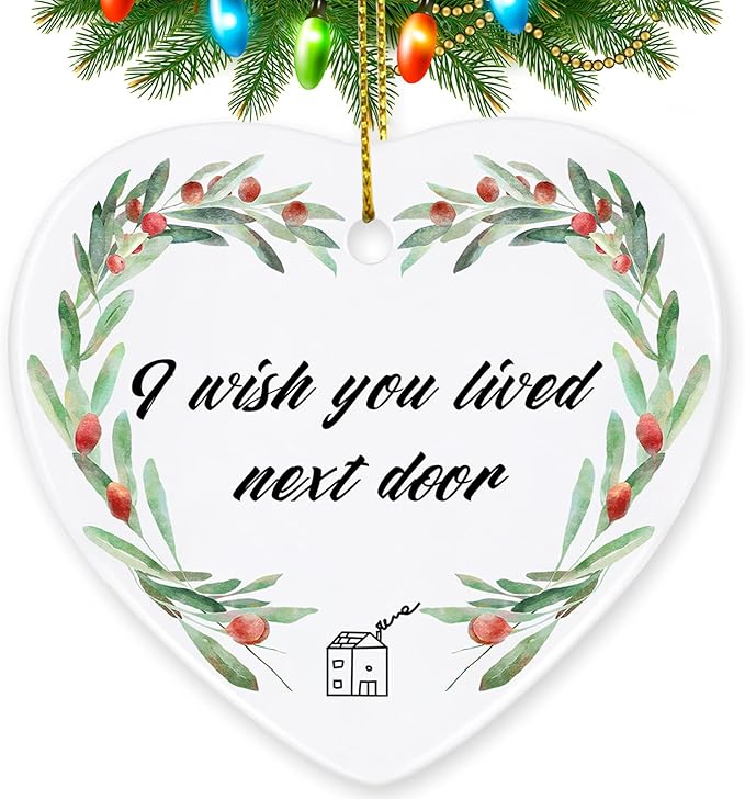 Jocidea Friendship Christmas Decorations - Sentimental Gifts for Women, Bridesmaid, Birthday, Long Distance Friends - Xmas Present
