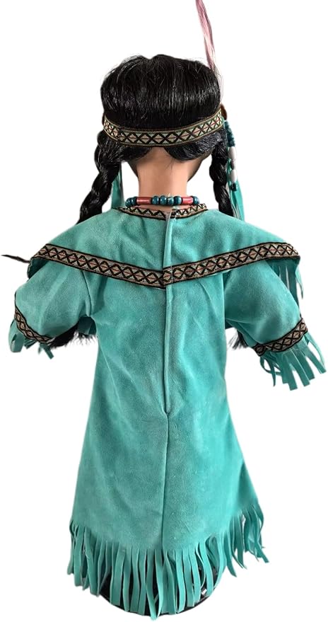 KINNEX COLLECTIONS SINCE 1997 16" Collectible Native American Indian Porcelain Doll (Princess) D16732