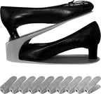 One-Piece Shoe Slot Organizer 10 Pack, Space-Saving Stackers for Closet, Entryway & Shoe Rack | No Assembly Needed
